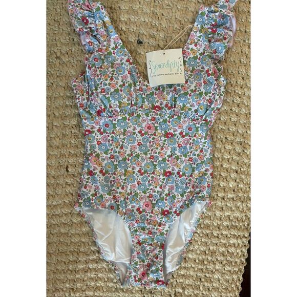NWT Shrimp and Grits Women’s floral one piece, $68 Sm F35 - Picture 2 of 6
